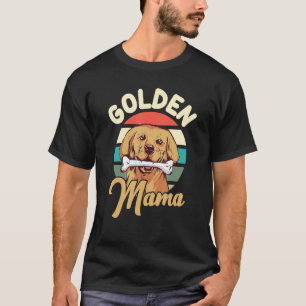Women Golden Retriever Pet Mama Dog Mum T-Shirt