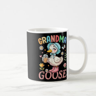 Women Grandma Goose Mothers Day Floral Silly Goose Coffee Mug