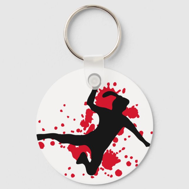 women handball key ring (Front)