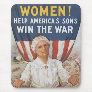 Women! Help America's Sons Mouse Pad