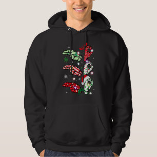 Women Ho Ho Ho Sign Language Asl Santa Merry Chris Hoodie