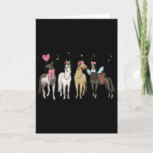 Women Horse Valentine's Day Horse Lover Horse Mum Card