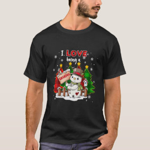 Women I Love Being A Grandma Snowman T-Shirt