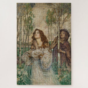 Women in a Forest by Charles Allan Winter Jigsaw Puzzle