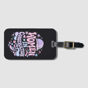 Women In Construction Retro Empowerment Luggage Tag
