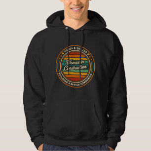 Women In Construction Tough and Skilled Hoodie