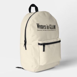 Women in GLAM  Printed Backpack