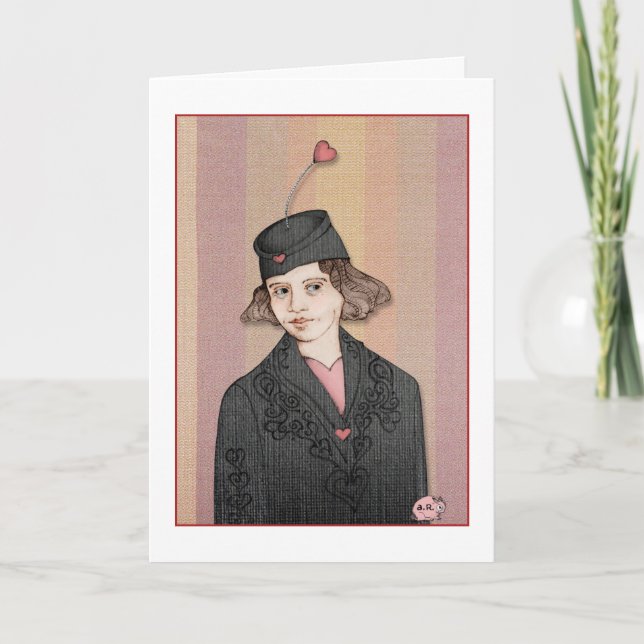 Women-in-Hats - Valentine's Day Card (Front)
