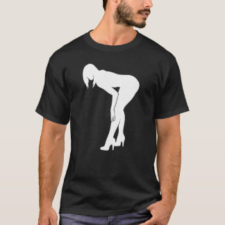 Women In High Heels Bent Over Women Art T-Shirt