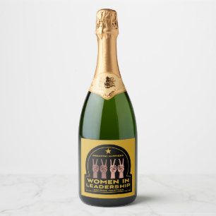 Women In leadership Sparkling Wine Label