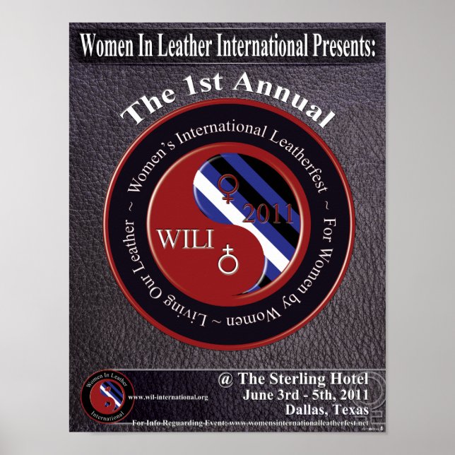 Women In Leather International Leather Fest Poster (Front)