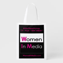 Women In Media EZ fold shopping bag - Black