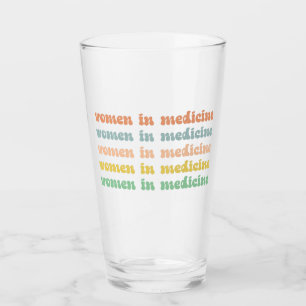 Women in Medicine Retro Future Nurse Glass