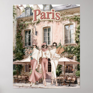 Women in Paris Poster