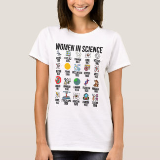 Women In Science Chemist Biology Physics Science L T-Shirt
