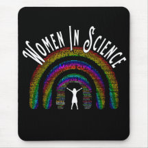 Women In Science Rainbow Word Fill Design