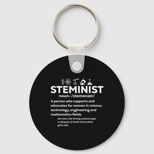 Women In Science Steminista Steminist 1  Key Ring (Front)