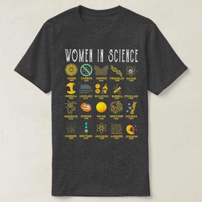 Women In Science  T-Shirt (Design Front)