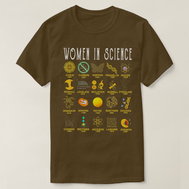 Women In Science  T-Shirt (Design Front)