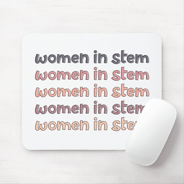 Women in Stem Steminist Stem Graduate Gifts Mouse Pad (With Mouse)