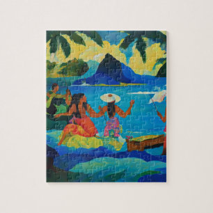 Women in Tahiti Jigsaw Puzzle