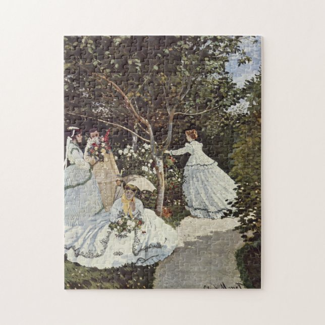 Women in the Garden by Claude Monet Puzzle (Vertical)