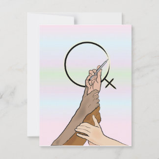 Women International Day postcard