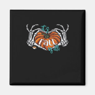 Women It’s Fall Y’all Pumpkin Gnome Autumn Tree He Magnet