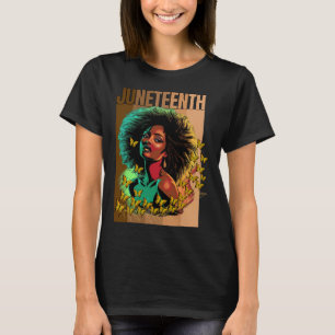 Women Juneteenth Is My Independence Day Black Woma T-Shirt