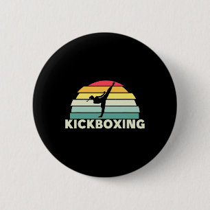 Women Kickboxing Martial Arts Retro Karate Girls K 6 Cm Round Badge