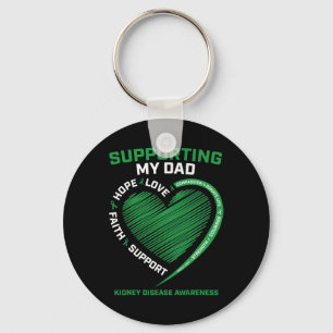 Women Kids Father Dad Kidney Disease Awareness Gif Key Ring