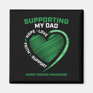 Women Kids Father Dad Kidney Disease Awareness Gif Magnet