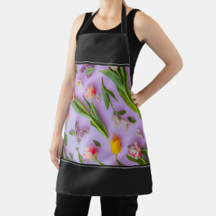 Women Kitchen Cute Flowers Cooking Baking BBQ Work Apron