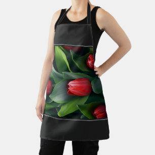 Women Kitchen Cute Flowers Cooking Baking BBQ Work Apron