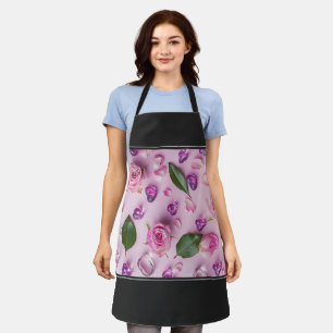 Women Kitchen Cute Flowers Cooking Baking BBQ Work Apron