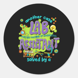 Women Lab Istant Lab Week 2025 Vintage Mystery Mac Classic Round Sticker