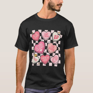 Women Labor And Delivery Nurse Hearts Candy Valent T-Shirt