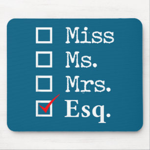 Women lawyer attorney law school graduation gift - mouse pad
