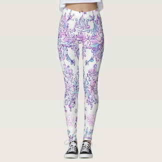 WOMEN LEGGINGS PRINTED FLORAL DESIGN