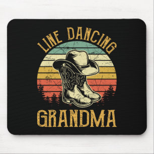 Women Line Dance Grandma Dancing Dancer Country Mu Mouse Pad