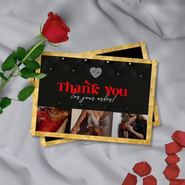 Women Lingerie Boutique Thank You Card (Creator Uploaded)
