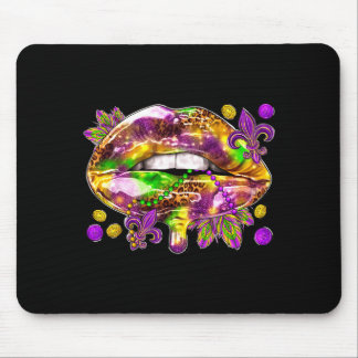 Women Lips Mardi Gras Carnival Fat Mouse Pad