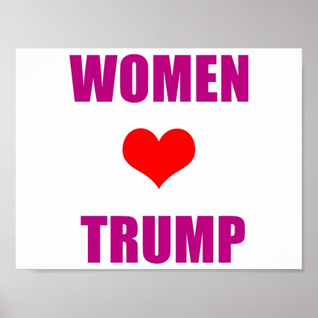 Women love Trump Women for Trump Poster (Front)