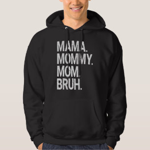 Women Mama Mummy Mum Bruh Mummy And Me Leopard Mot Hoodie