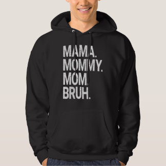 Women Mama Mummy Mum Bruh Mummy And Me Leopard Mot Hoodie