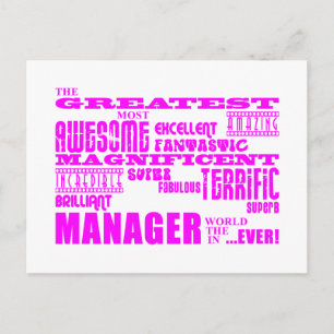 Women Managers & Bosses : Greatest Manager Postcard