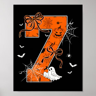 Women Men Couple Halloween Costume 6 7 Rizz Six Se Poster