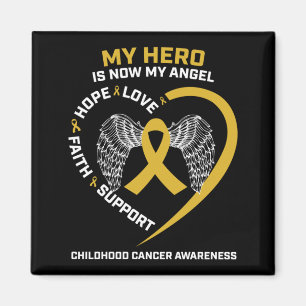 Women Men Hero Is Angel Childhood Cancer Awareness Magnet