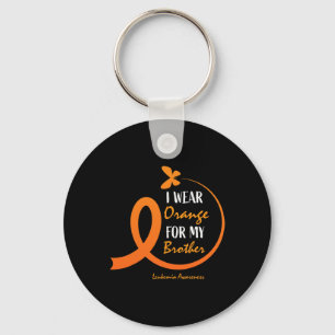 Women Men I Wear Orange For My Brother Leukaemia A Key Ring