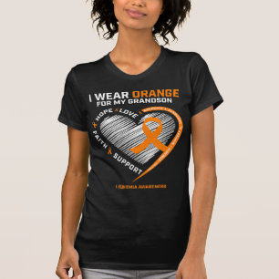 Women Men I Wear Orange For My Grandson Leukemia A T-Shirt